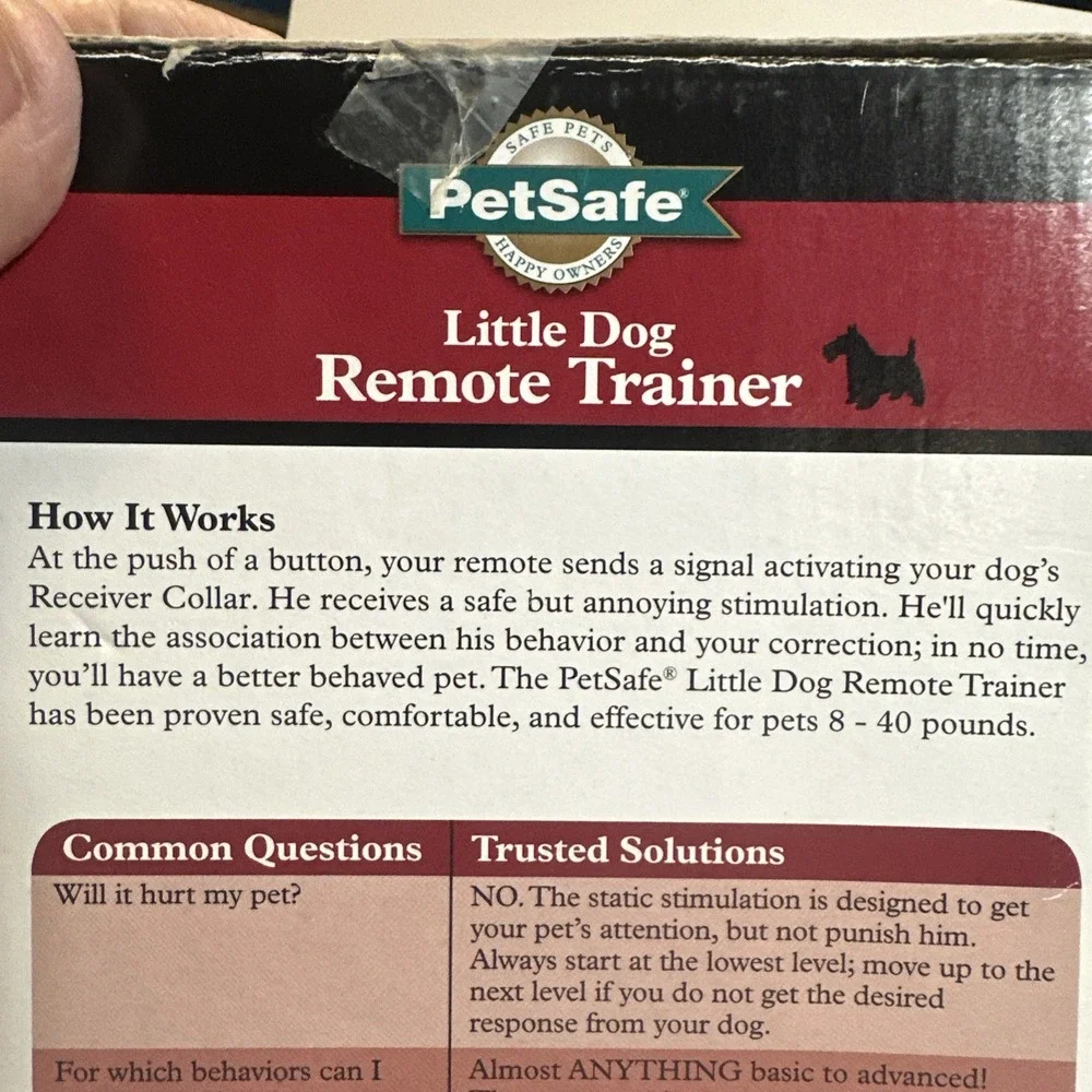 PetSafe Remote Trainer Shock Collar For Pets 8-40 Pounds-Little Dog Fits